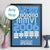 Personalised Year Print - Year In Latin, Binary and Morse Code With Message